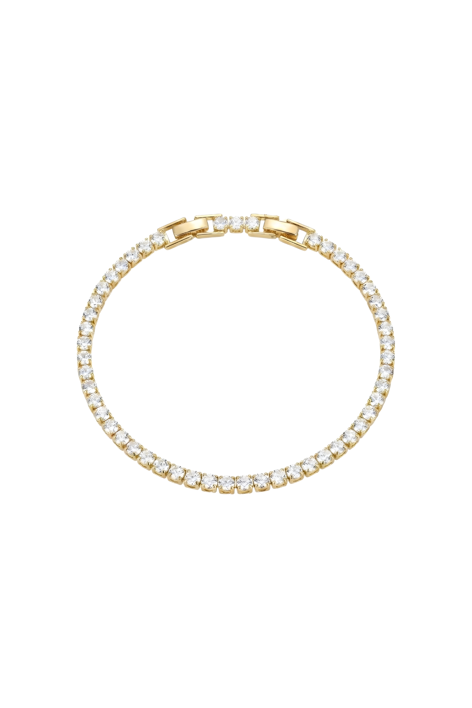 14K Altın Kaplama Klipsli Klasik Su Yolu Bileklik 1