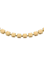 316L Çelik Gold Minimalist Kare Taneli Zincir Bileklik 2